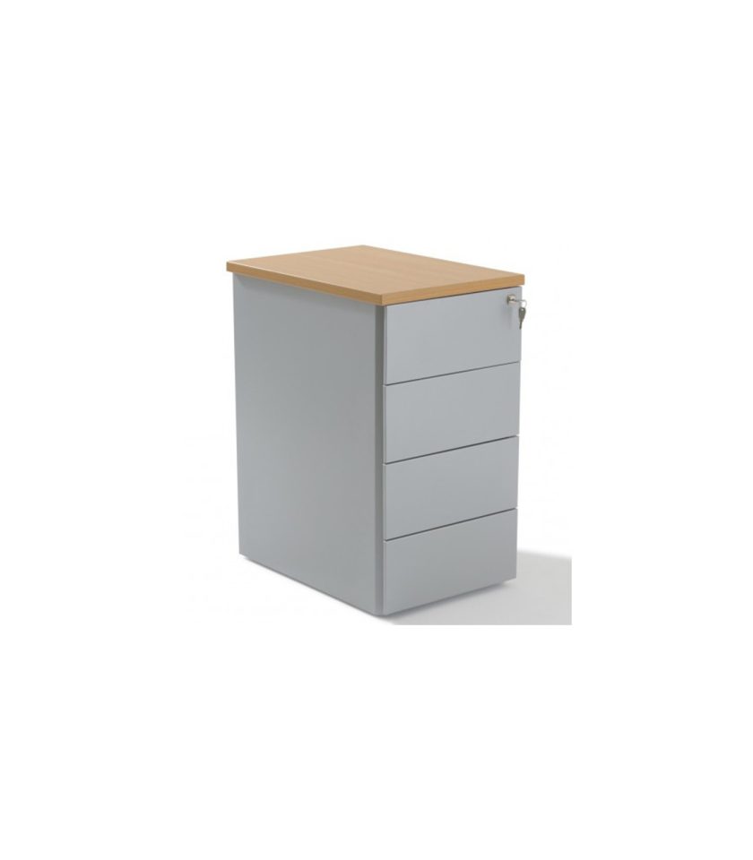 Caisson hauteur bureau metal 4 tiroirs